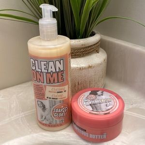 Soap and glory body wash and body butter